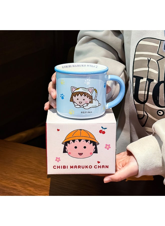 Personality Cute Chibi Maruko-chan Coffee Mug Ceramic Mug 350ml